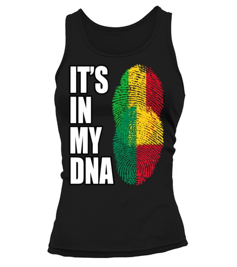 Malian And Benin Mix Heritage DNA Flag Tank top Woman