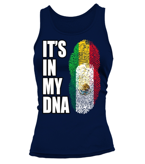 Malian And Mexican Mix Heritage DNA Flag Tank top Woman