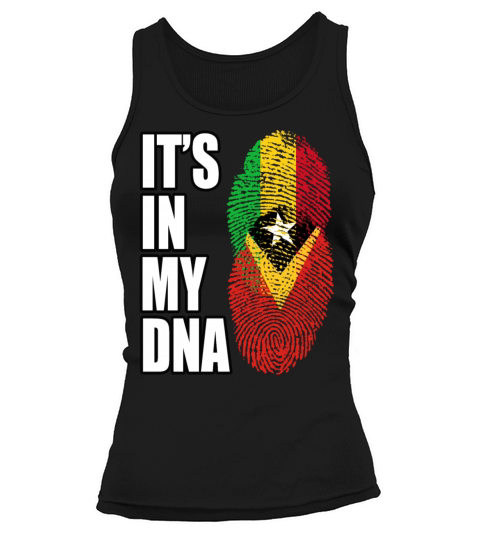 Malian And Timorese Mix Heritage DNA Flag Tank top Woman