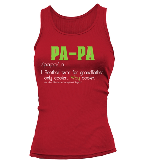 PaPa Cool Funny Definition 2020 Tank top Woman