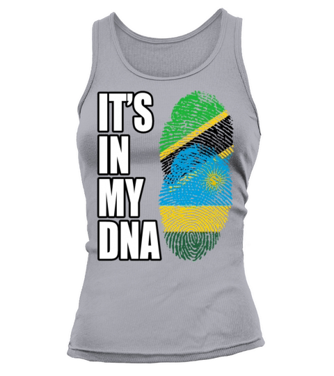 Tanzanian And Rwandan Vintage Heritage DNA Flag Tank top Woman