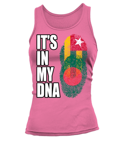 Togolese And Bangladeshi Mix Heritage DNA Flag Tank top Woman