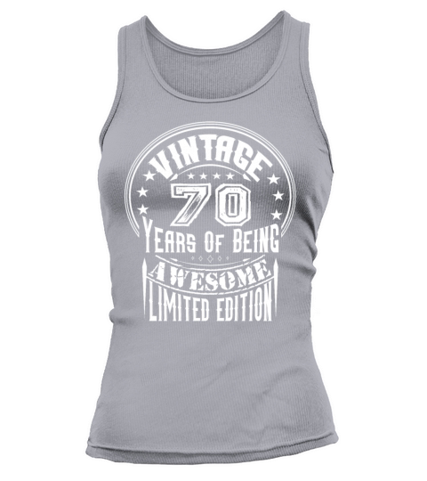Vintage 70 Years Of Being Awesome Limited Edition Tank top Woman