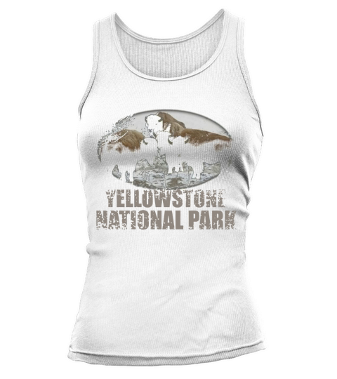 YELLOWSTONE NATIONAL PARK Bison Buffalo Hiking Vintage Shirt Tank top Woman