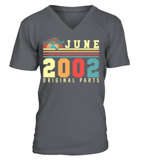 20 Years In June 2002 V-Neck T-shirt
