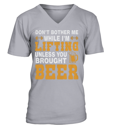 Amazing Tee For Lifting And Beer Lover Gift For Brother V-Neck T-shirt