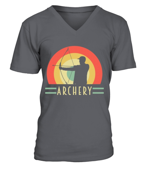 Archery Bow Hunting Vintage Longbow V-Neck T-shirt