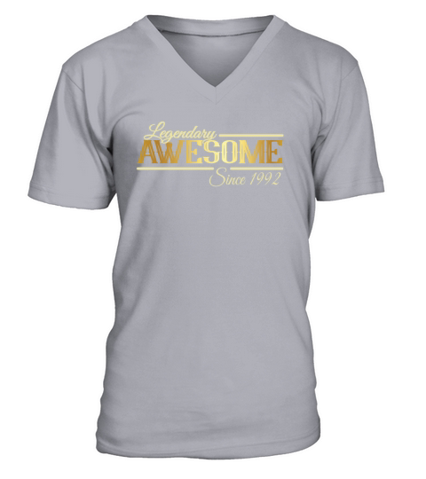 Awesome Since 1992 Birthday Sayings V-Neck T-shirt