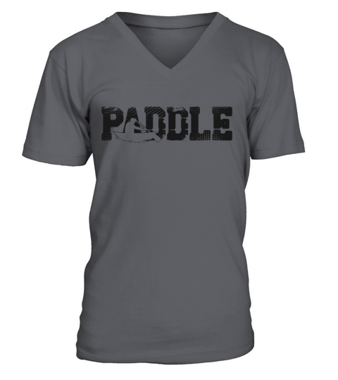 Canoe Canoeing Vintage Paddle V-Neck T-shirt