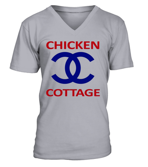 Chicken Cottage V-Neck T-shirt