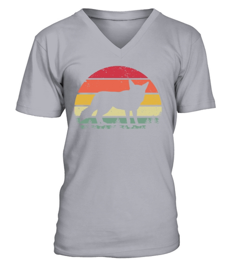 Coyote Vintage Retro Sunset V-Neck T-shirt