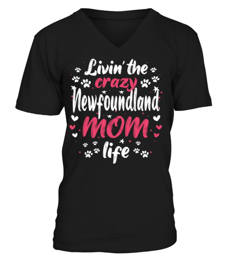 Cute Funny New Proud Newfoundland Dog Hair Owner V-Neck T-shirt