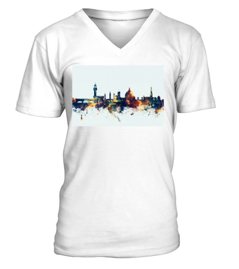 Florence Italie Skyline V-Neck T-shirt