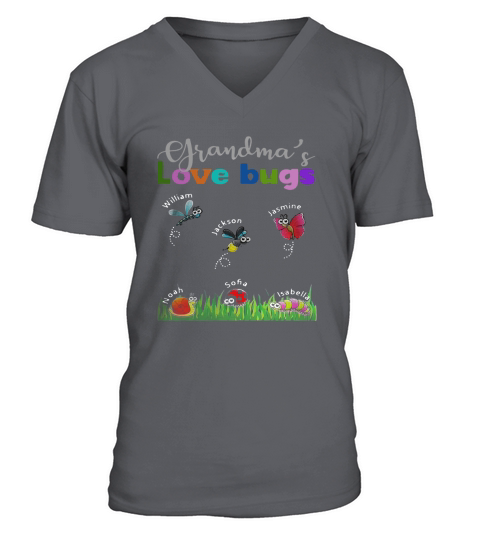 Grandma’s love bugs V-Neck T-shirt