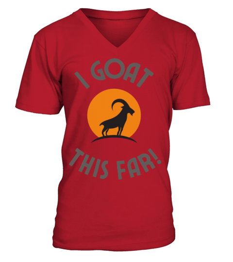 I goat this essential funny sarcastic illustration V-Neck T-shirt