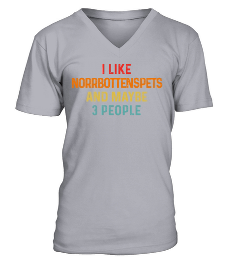 I Like Norrbottenspets And Maybe 3 People Dog V-Neck T-shirt