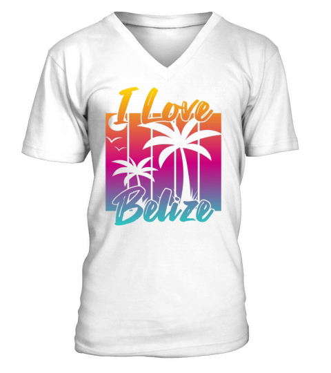 I love Belize V-Neck T-shirt