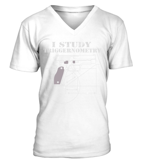 I Study Triggernometry V-Neck T-shirt