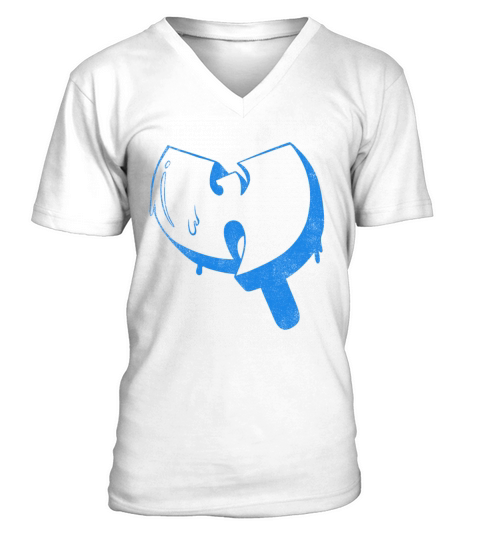 ice cream wutang light blue V-Neck T-shirt