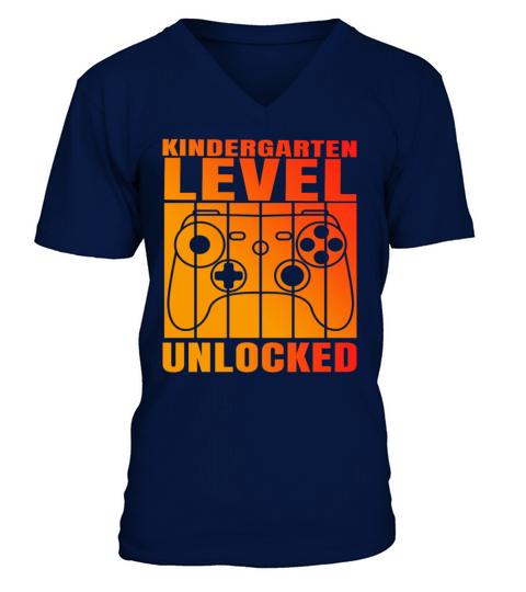 kindergarten level unlocked Back to School vintag V-Neck T-shirt
