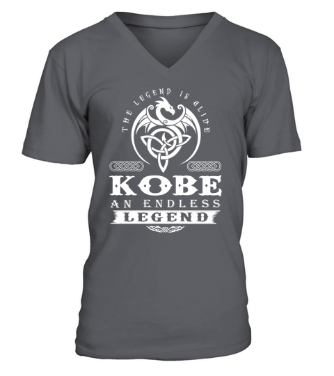 KOBE The Legend Is Alive KOBE An Endless Legend ColorWhite V-Neck T-shirt
