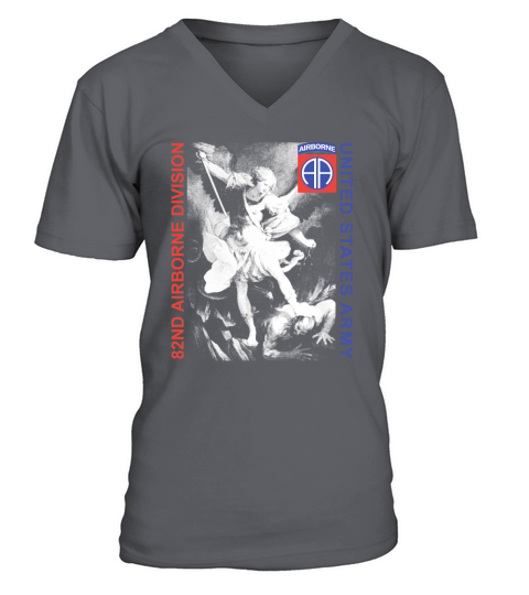 LIMITED EDITION 82ND AIRBORNE - SAINT MICHAEL - MENS PREMIUM T-SHIRT V-Neck T-shirt