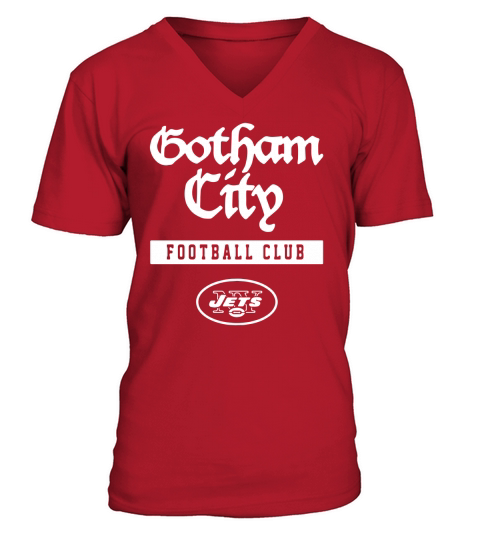 New York Jets Gotham City Football Club V-Neck T-shirt