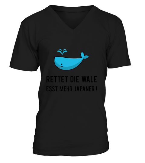Rettet die Wale Gewitter Im Kopf Tourette Gisela V-Neck T-shirt