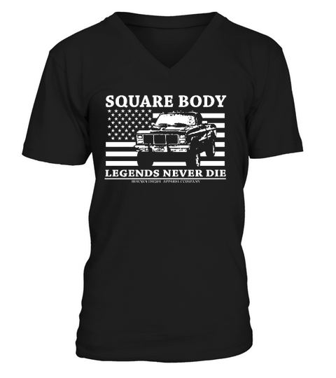 Square body legends never die V-Neck T-shirt