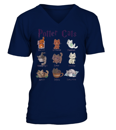 T-shirt Chats Potter Harry Pawter pour Chats V-Neck T-shirt