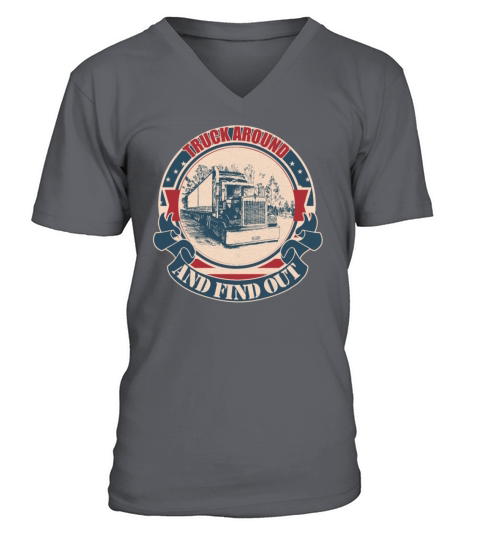 Truck around and find out vintage V-Neck T-shirt