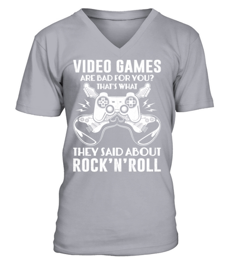 Video Games Are Bad For You - Classic Video Games V-Neck T-shirt