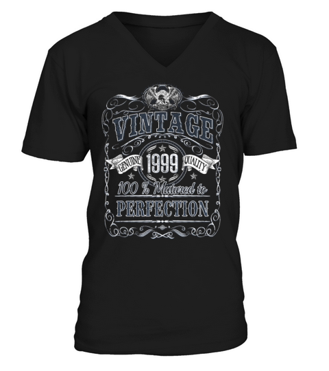 Vinage 1999 birthday year of birth 1999 gift V-Neck T-shirt