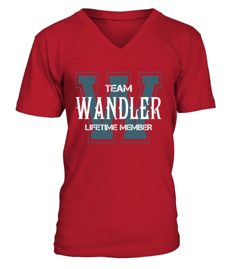 WANDLER Shirts - Team WANDLER Lifetime Member Name Shirts V-Neck T-shirt