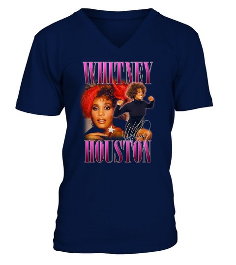 whitney houston shirt V-Neck T-shirt