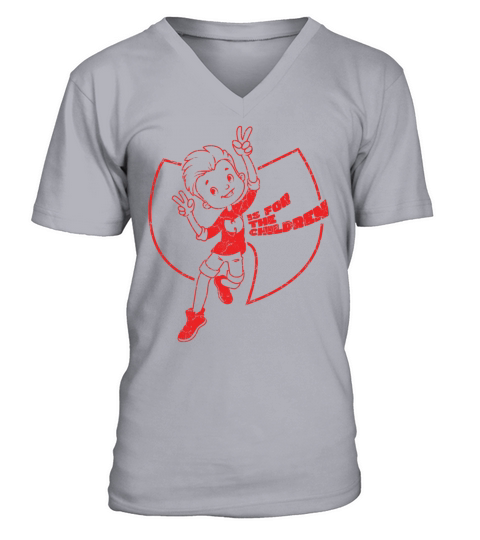 wutang is for the children v2 red V-Neck T-shirt
