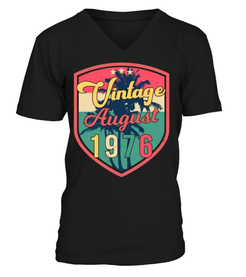 Year Of Construction 1976 In August V-Neck T-shirt