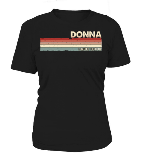 Donna Funny Retro Vintage Name Surname 80s 90s Women's T-Shirt