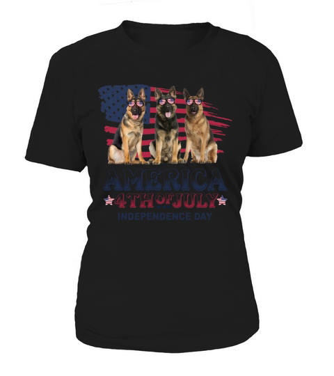 German Shepherd America 4th Of July Women's T-Shirt