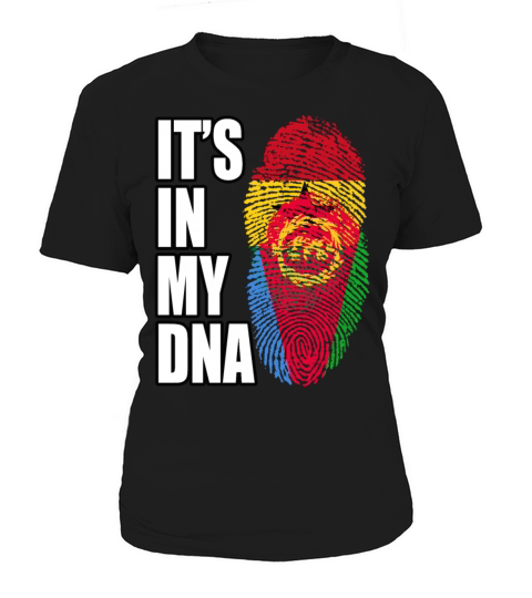 Ghanaian And Eritrean Mix Heritage DNA Flag Women's T-Shirt