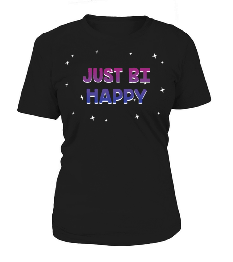 Just Bi Happy Bisexual LGBTQ Bi Pride LGBT Women's T-Shirt