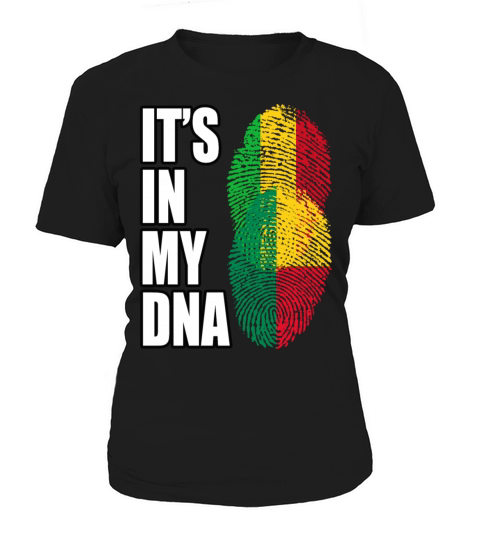 Malian And Benin Mix Heritage DNA Flag Women's T-Shirt