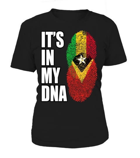 Malian And Timorese Mix Heritage DNA Flag Women's T-Shirt