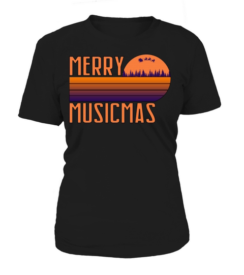 Merry Musicmas - Christmas Retro Women's T-Shirt