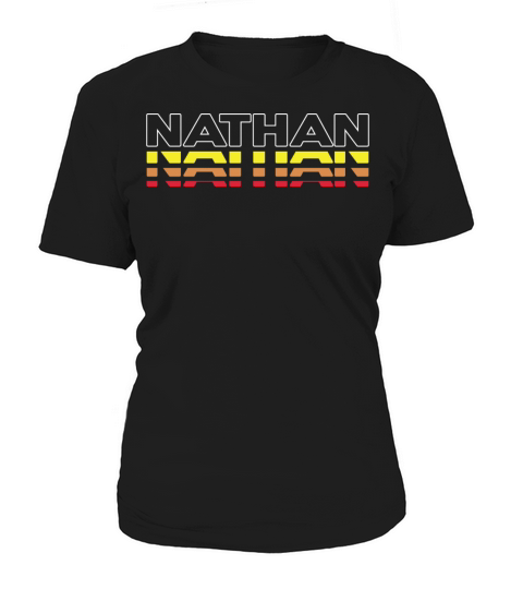 Nathan First Name Funny Vintage Sunset Nathan Women's T-Shirt