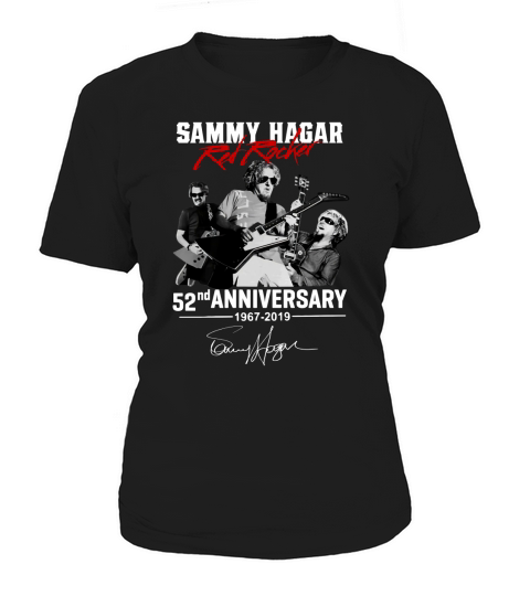 Sammy Hagar The Red Rocker 52nd anniversary 1967-2019 signature shirt Women's T-Shirt