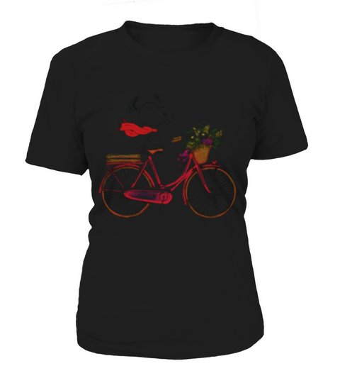 Snoopy riding bicycle Women's T-Shirt