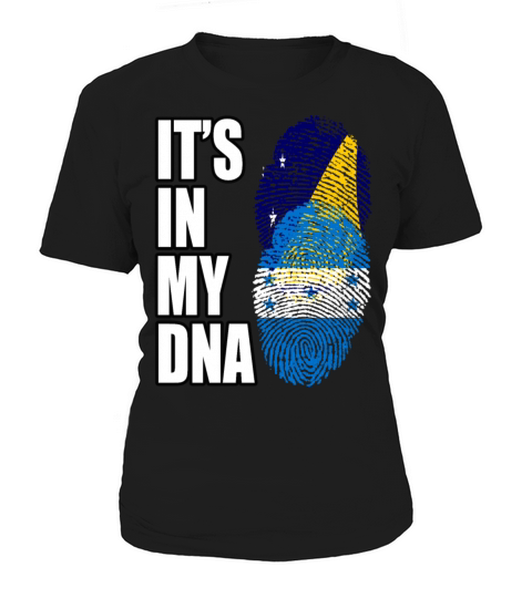 Tokelauan And Honduran Mix Heritage DNA Flag Women's T-Shirt