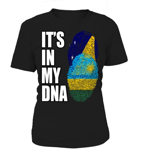 Tokelauan And Rwandan Mix Heritage DNA Flag Women's T-Shirt
