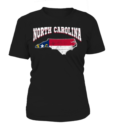 US America State Flag Land Map North Carolina Women's T-Shirt